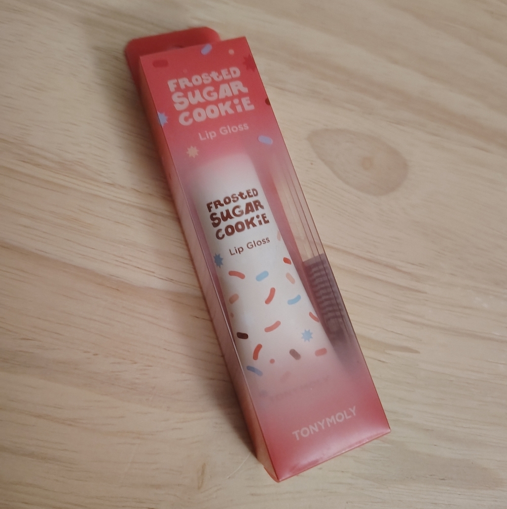 Tonymoly Frosted Sugar Cookie Lip Gloss Keychain Kawaii Korean Skincare